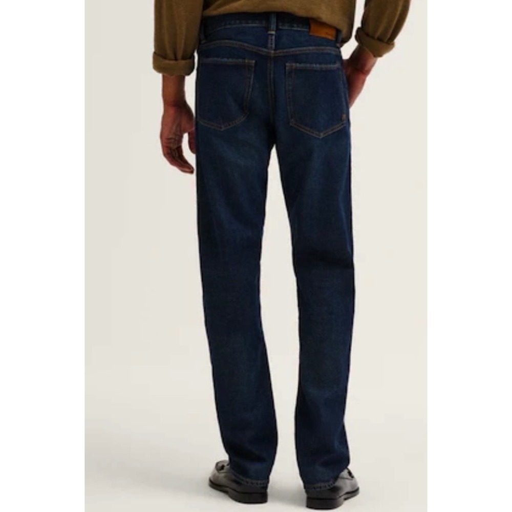 Madewell Mens Straight Leg Jeans Dark Wash Denim Pants 31 X 32